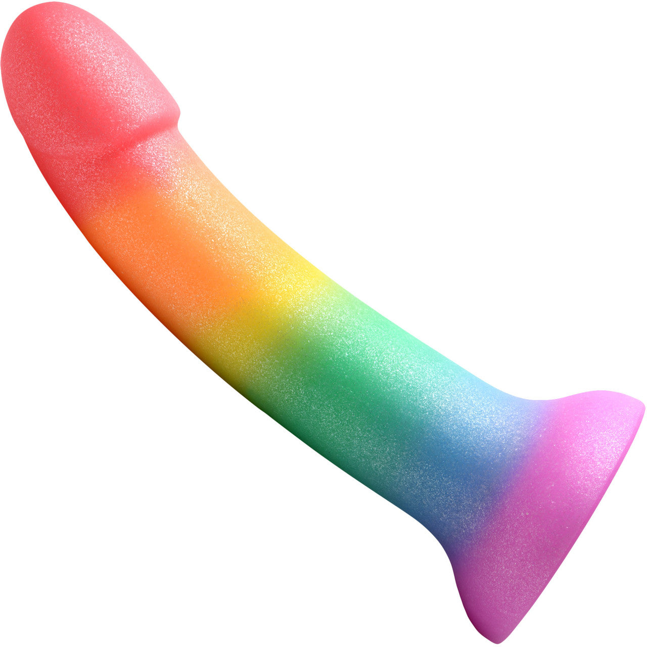 Simply Sweet Phallic Rainbow 6.9" Silicone Suction Cup Dildo