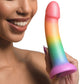 Simply Sweet Phallic Rainbow 6.9" Silicone Suction Cup Dildo