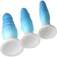 Simply Sweet 3-Piece Silicone Butt Plug Set - Blue