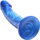 Simply Sweet 7" Silicone G-Spot Dildo With Suction Cup - Metallic Blue