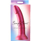 Simply Sweet 7" Silicone G-Spot Dildo With Suction Cup - Metallic Pink