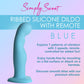 Simply Sweet 21X Vibrating Thick Rechargeable Silicone G-Spot Vibrator With Remote - Teal