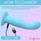 Simply Sweet 21X Vibrating Thick Rechargeable Silicone G-Spot Vibrator With Remote - Teal