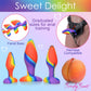 Simply Sweet Rainbow 3-Piece Silicone Butt Plug Set