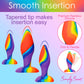 Simply Sweet Rainbow 3-Piece Silicone Butt Plug Set