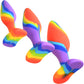 Simply Sweet Rainbow 3-Piece Silicone Butt Plug Set