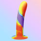 Simply Sweet Rainbow 6.75" Silicone Suction Cup Dildo