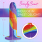 Simply Sweet Rainbow 6.75" Silicone Suction Cup Dildo