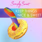 Simply Sweet Rainbow 6.75" Silicone Suction Cup Dildo