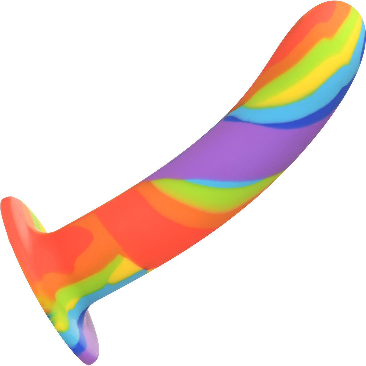 Simply Sweet Rainbow 6.75" Silicone Suction Cup Dildo