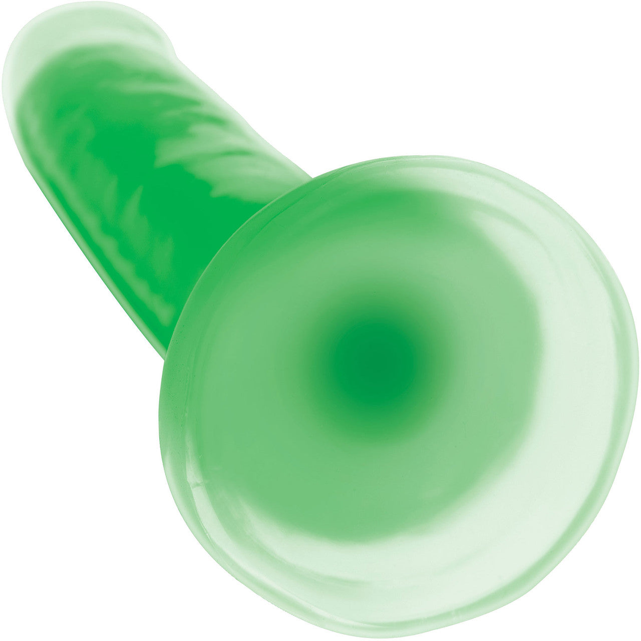 Lollicock Glow In The Dark 8" Silicone Suction Cup Dildo - Green