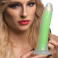 Lollicock Glow In The Dark 8" Silicone Suction Cup Dildo - Green