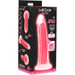 Lollicock Glow In The Dark 8" Silicone Suction Cup Dildo - Pink