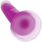 Lollicock Glow In The Dark 8" Silicone Suction Cup Dildo - Purple