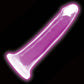 Lollicock Glow In The Dark 8" Silicone Suction Cup Dildo - Purple