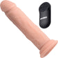 Big Shot 7" Rechargeable Waterproof Vibrating Silicone Suction Cup Dildo With Remote - Vanilla