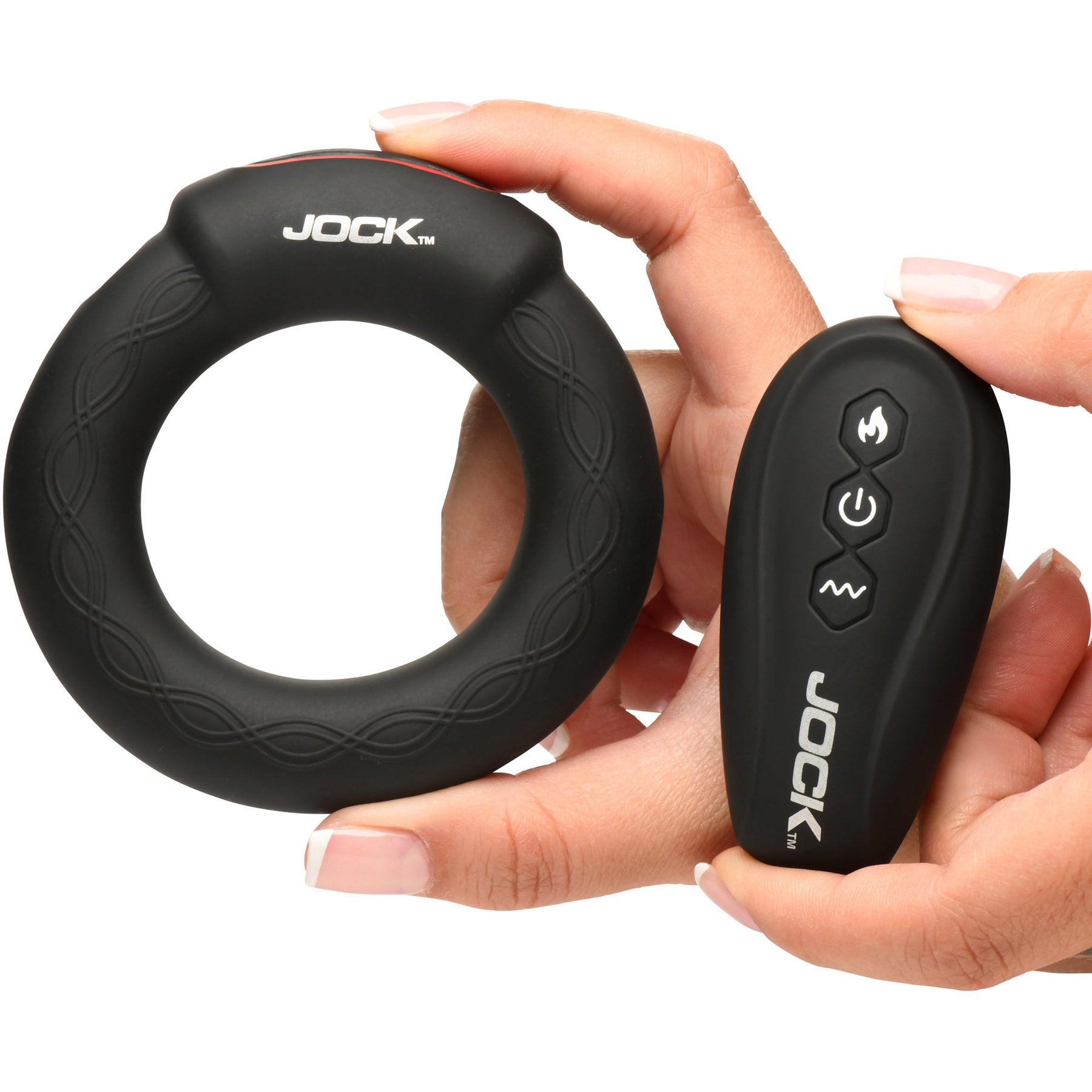 Jock Rumbler Vibrating & Warming Rechargeable Cock Ring With Remote