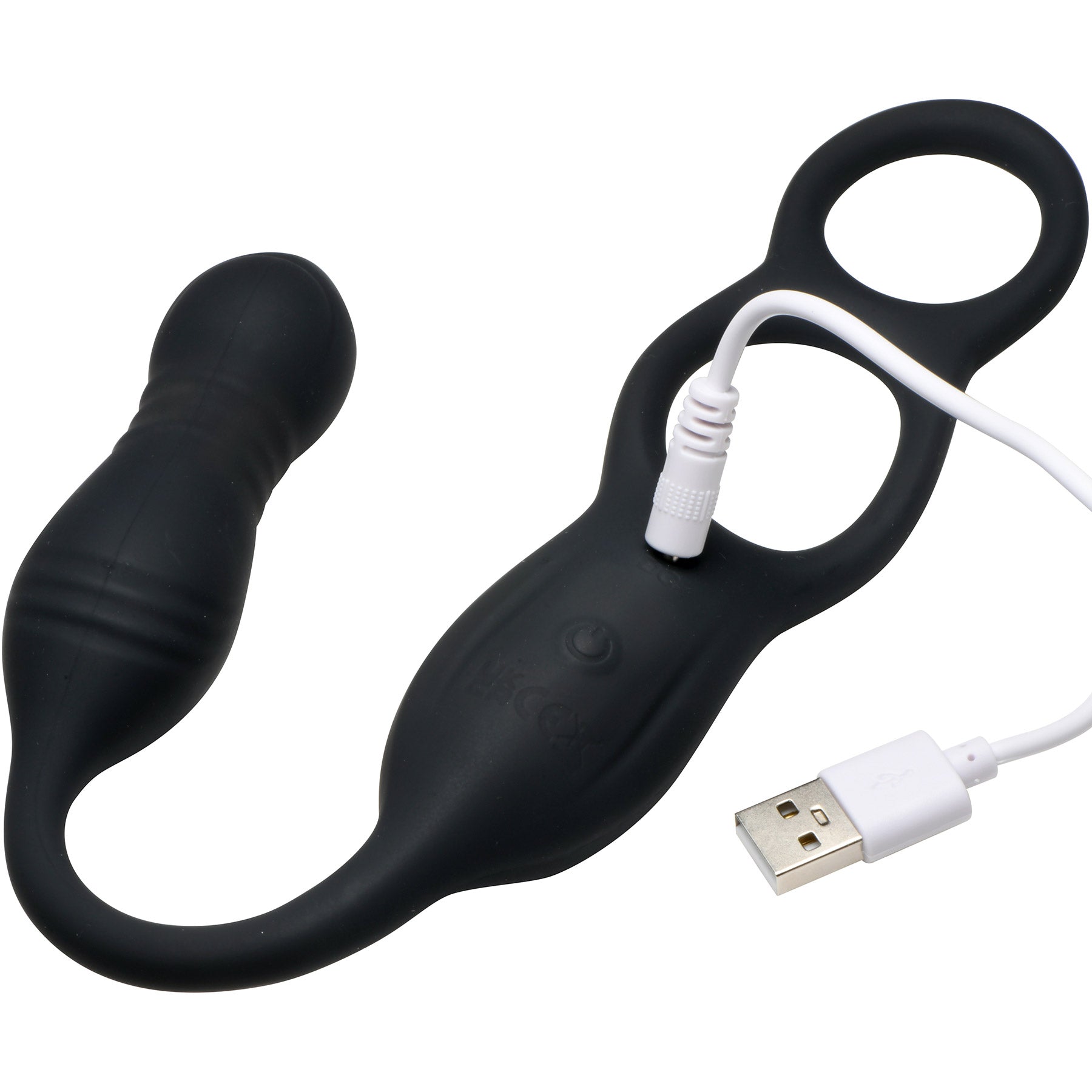 Jock Hyper Thrusting and Vibrating Anal Plug with Cock Ring