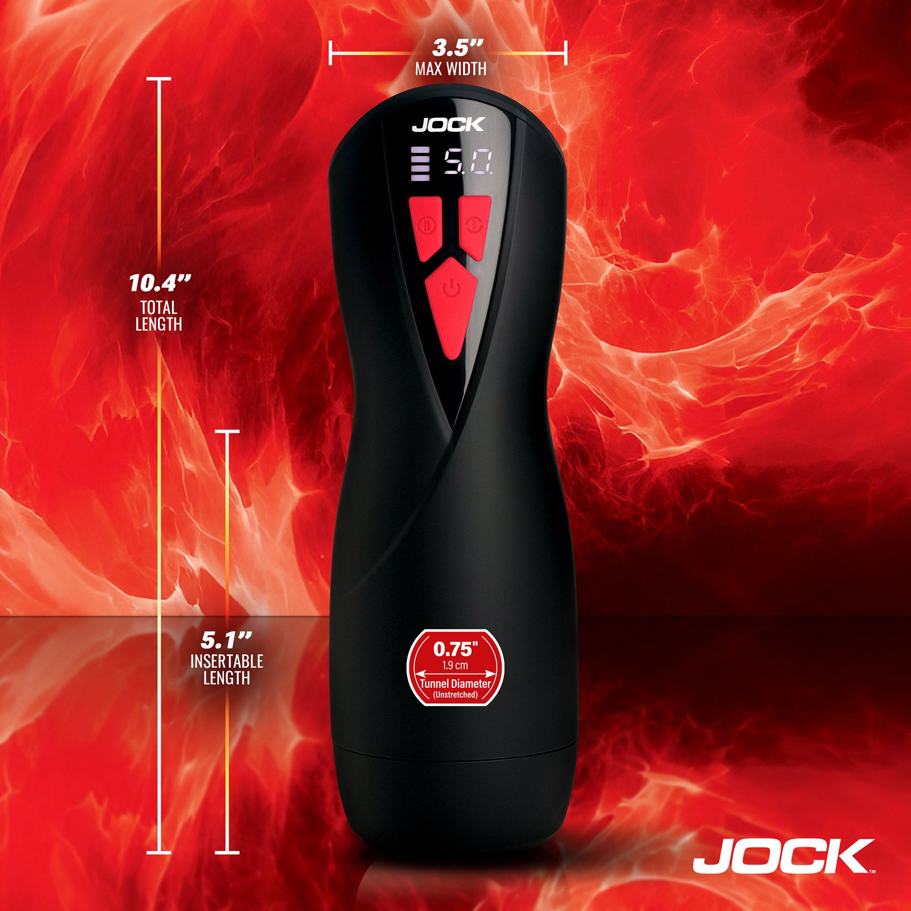 Jock Banger Sucking & Vibrating Pussy Rechargeable Penis Masturbator