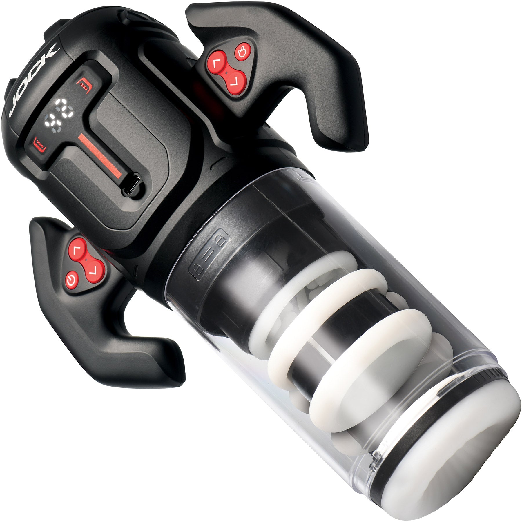 Jock Turbo Spin Thrusting and Rotating Rechargeable Masturbator