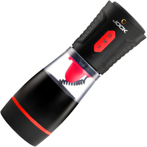 Jock Blow Job Sucking Licking and Vibrating Rechargeable Masturbator