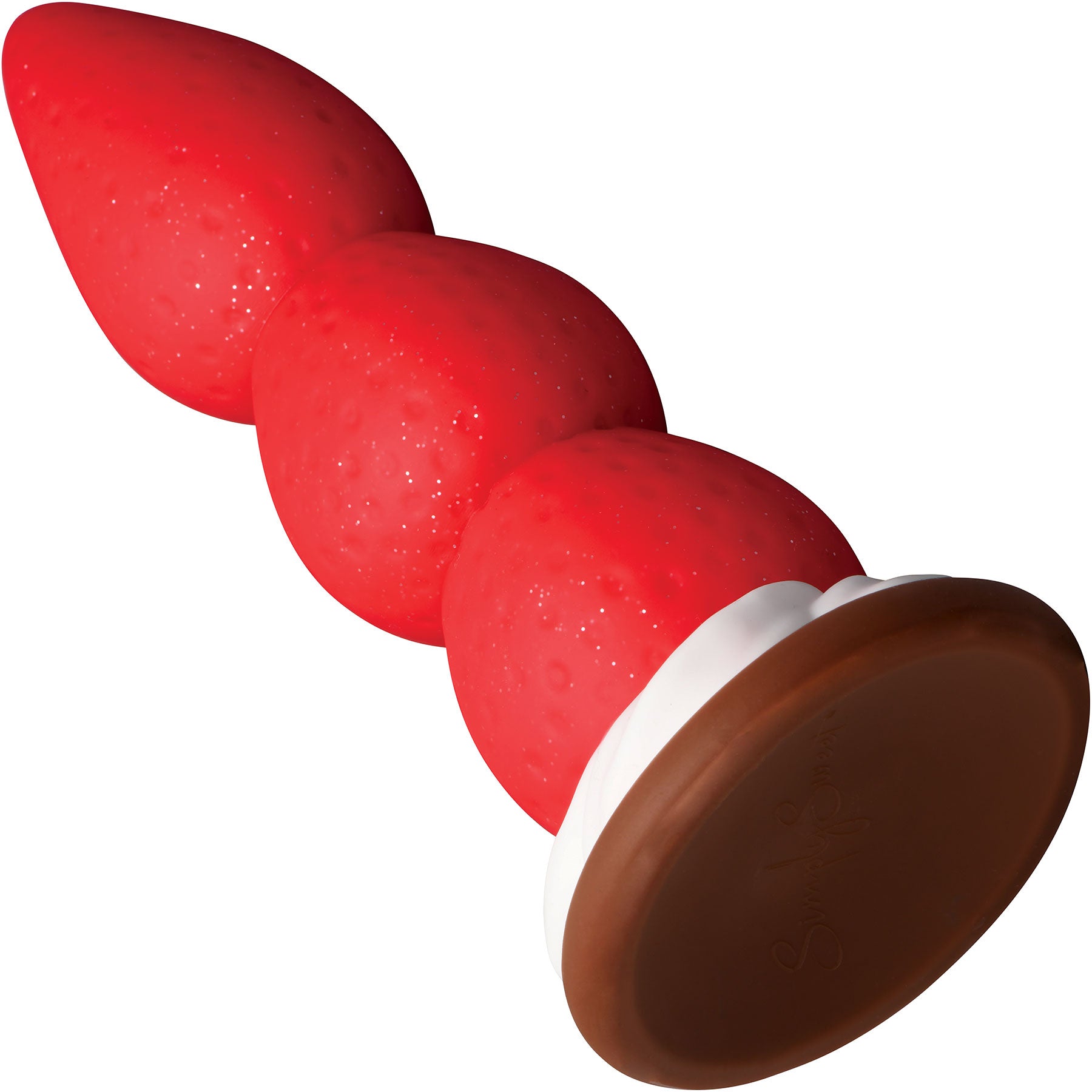 Strawberry Sweet Cream Premium 7.8" Silicone Dildo With Suction Cup Base