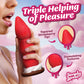 Strawberry Sweet Cream Premium 7.8" Silicone Dildo With Suction Cup Base