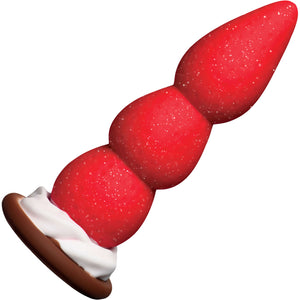 Strawberry Sweet Cream Premium 7.8" Silicone Dildo With Suction Cup Base