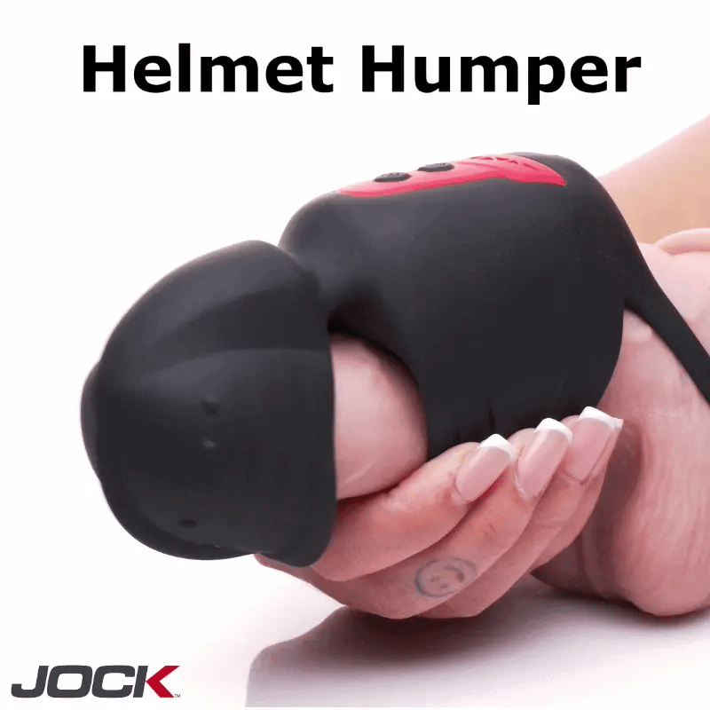Jock Advanced Helmet Humper Gyrating & Vibrating Penis Masturbator - In Motion