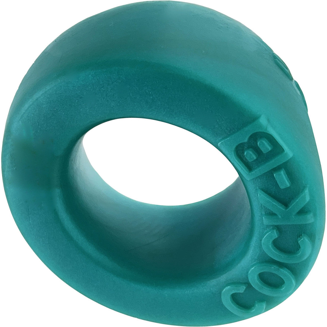 Oxballs Cock-B Silicone Cock Ring - Peacock Blue