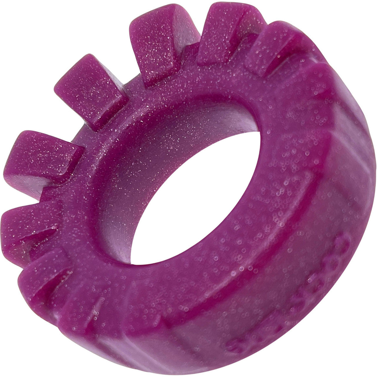 Oxballs Cock Lug Silicone Cock Ring - Plum