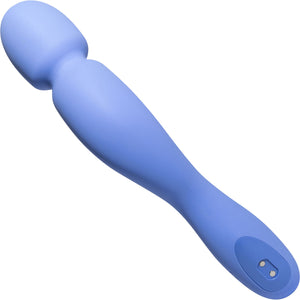 COM Silicone Waterproof Rechargeable Wand Vibrator By Dame - Periwinkle