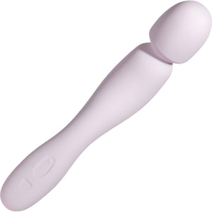 COM Silicone Waterproof Rechargeable Wand Vibrator By Dame - Quartz