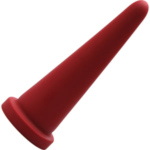 Small Cone Super Sized Silicone Anal Probe By Tantus XL Toys - Crimson