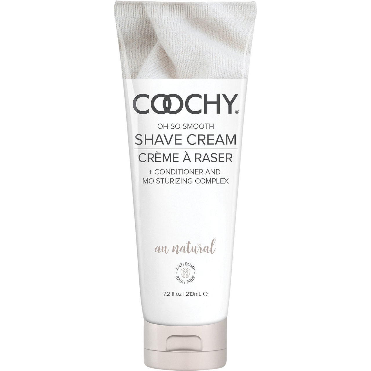 COOCHY Oh So Smooth Shave Cream - Au Natural 7.2 oz (213mL)