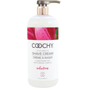 COOCHY Oh So Smooth Shave Cream, Seduction - Honeysuckle Citrus 32 oz (946 mL)