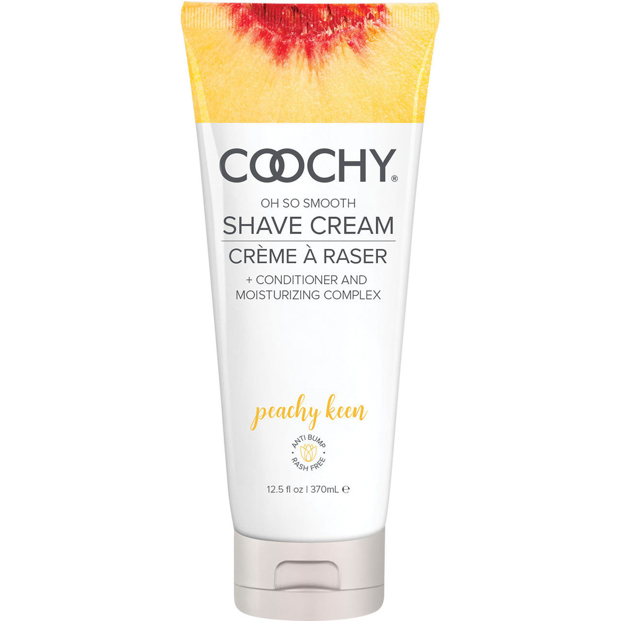 COOCHY Oh So Smooth Shave Cream - Peachy Keen 12.5 oz (370 mL)