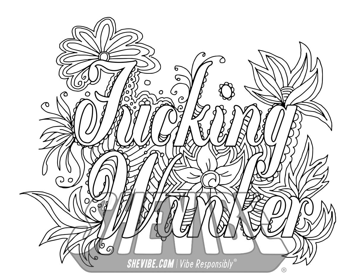 #NSFW Creative Cursing Coloring Book - Illustrated by Alex Kotkin