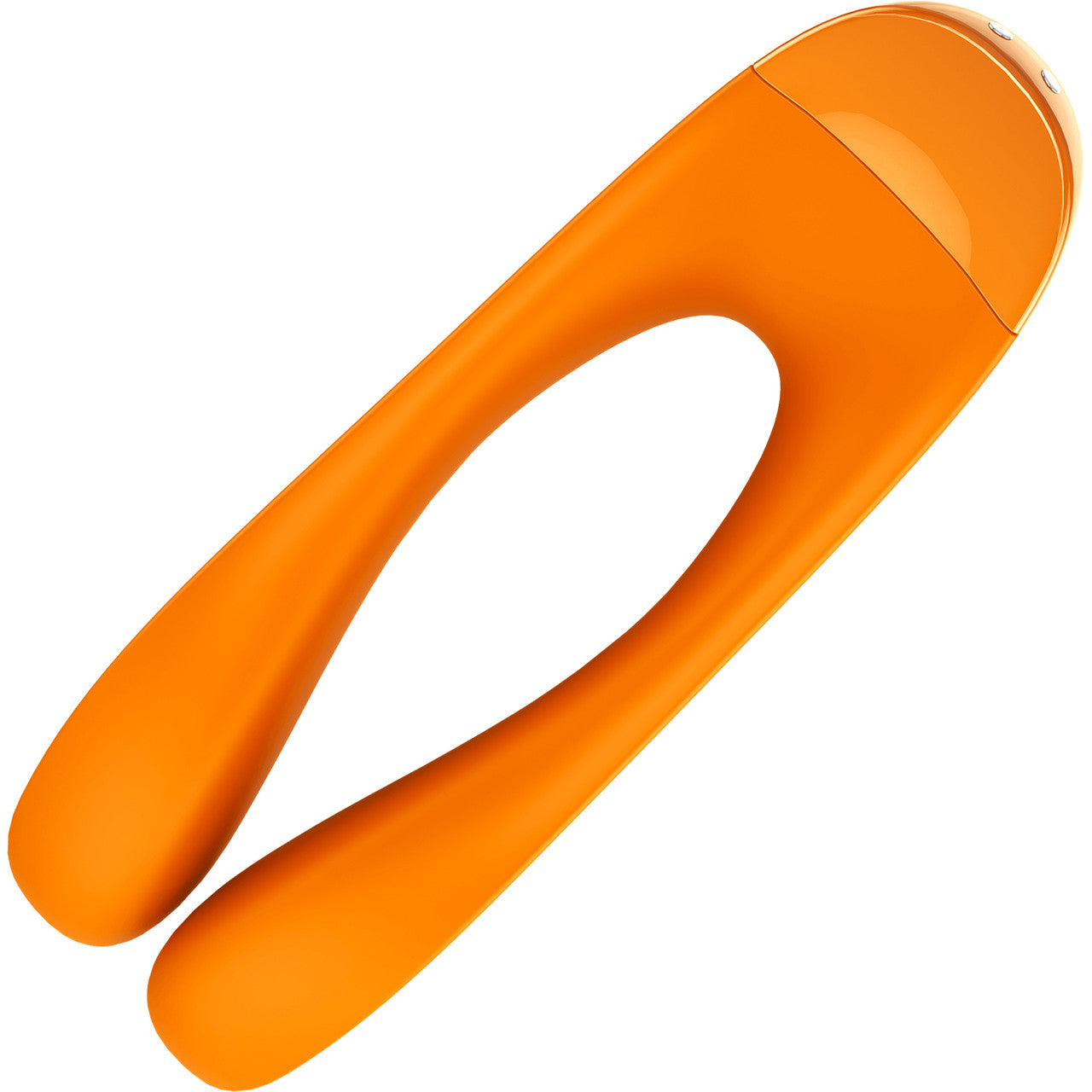 Satisfyer Candy Cane Silicone Rechargeable Mini Vibrator - Orange