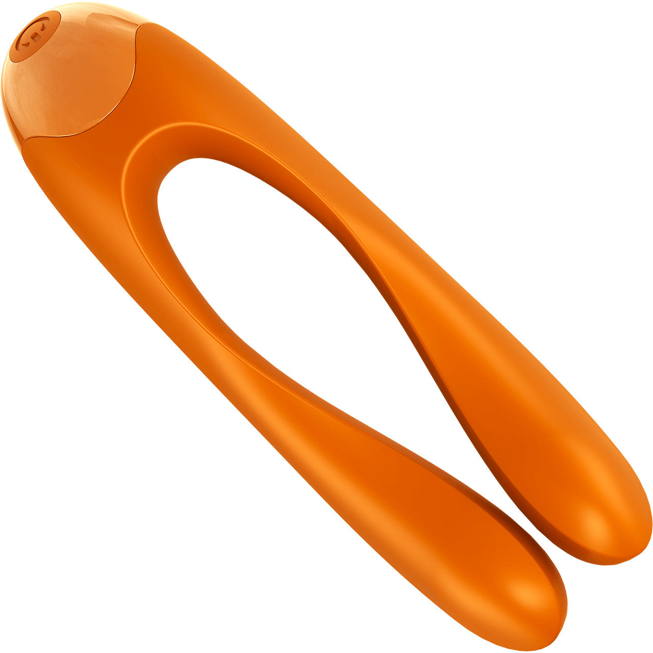 Satisfyer Candy Cane Silicone Rechargeable Mini Vibrator - Orange