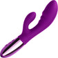 Le Wand Blend Waterproof Rechargeable Silicone Dual Stimulation Vibrator - Dark Cherry