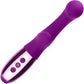 Le Wand XO Waterproof Rechargeable Silicone Dual Stimulation Vibrator - Dark Cherry