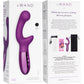 Le Wand XO Waterproof Rechargeable Silicone Dual Stimulation Vibrator - Dark Cherry