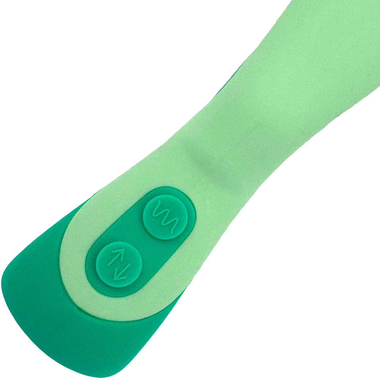 Unbound Clutch Rechargeable Waterproof Silicone Dual Stimulation Vibrator - Mint & Sea