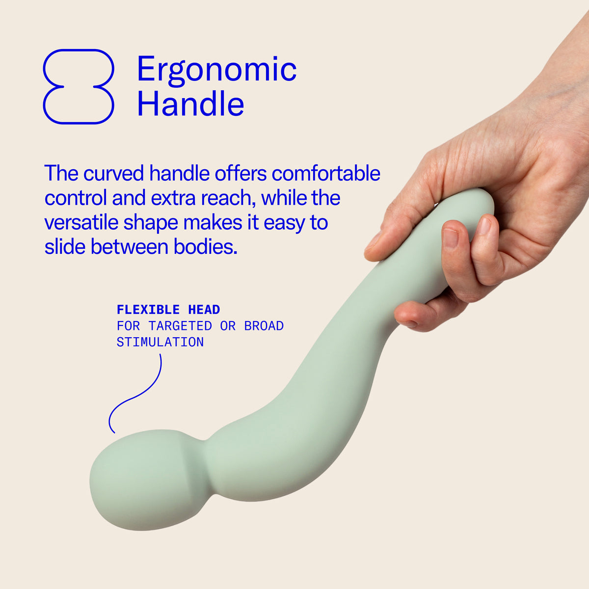 Dame COM Silicone Waterproof Rechargeable Wand Vibrator