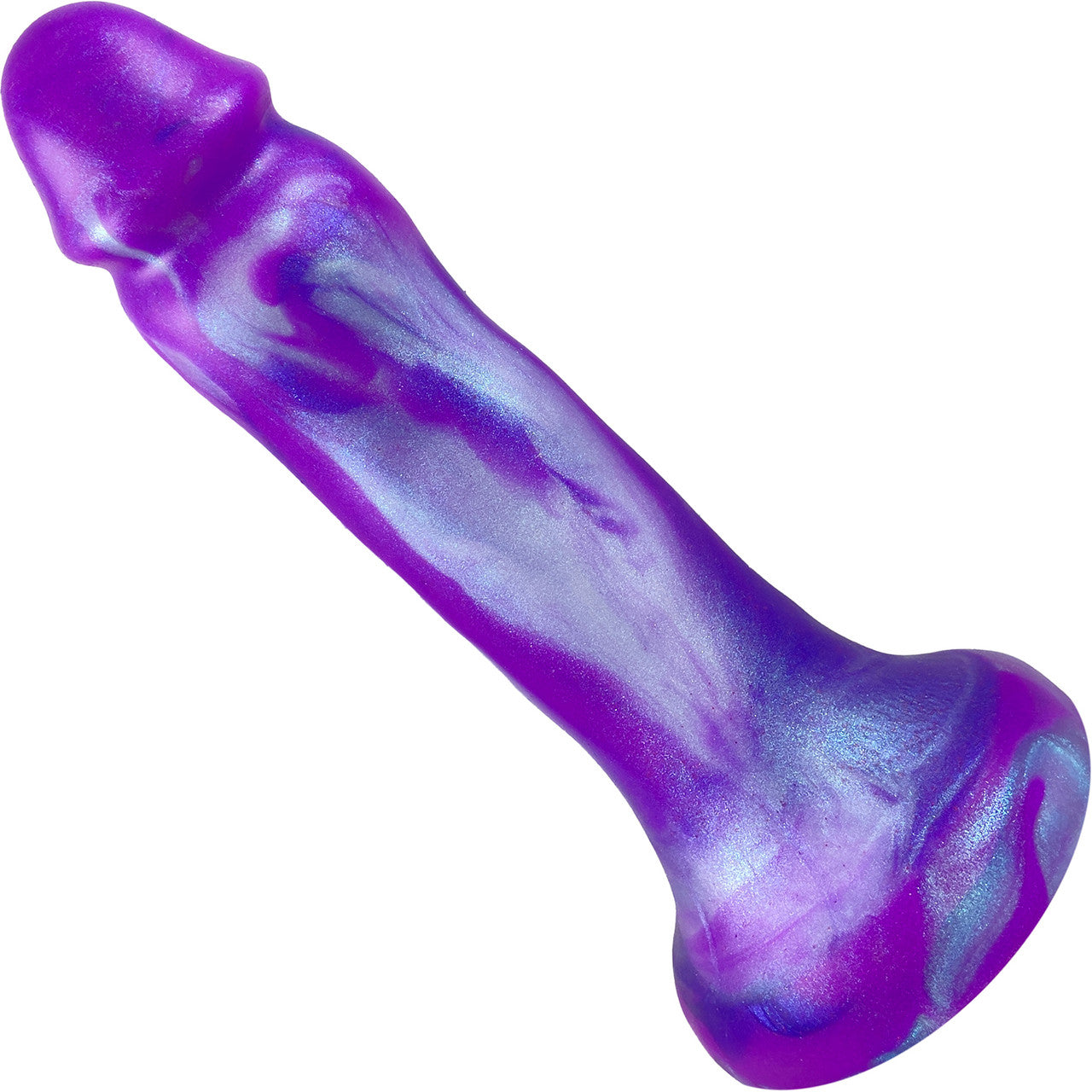 Pris Toys Comet 7" Dual Density Silicone Dildo - Amethyst