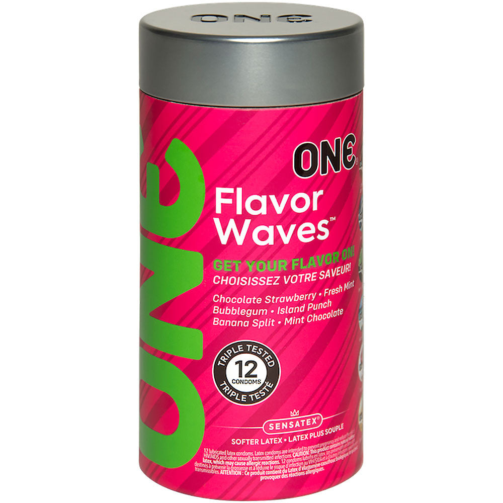 ONE Flavor Waves Condoms - 12 Pack