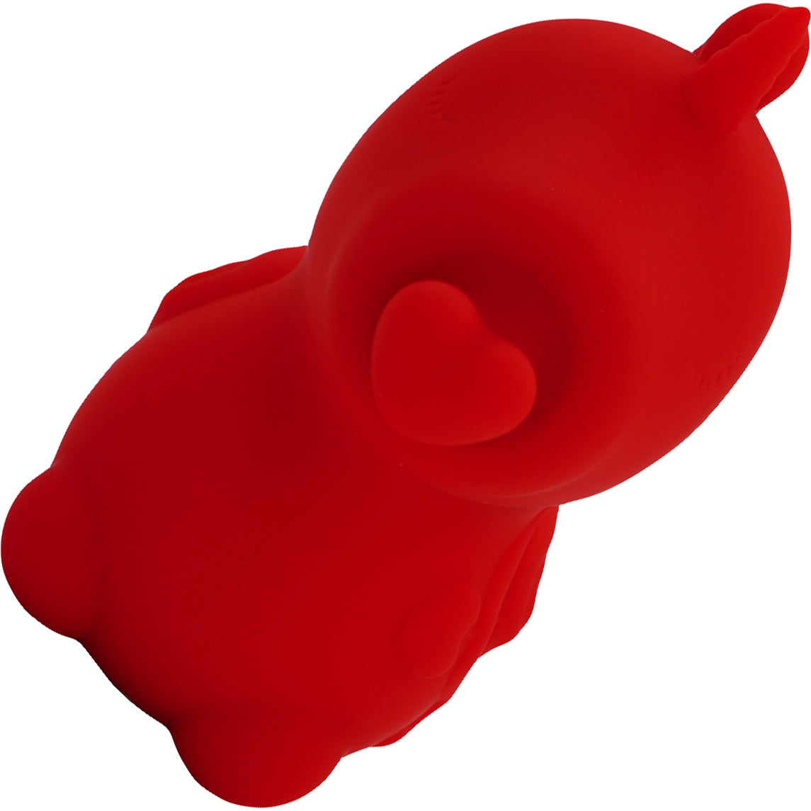 Unihorn Cupid's Beau The Nuzzling Nose Swirling Silicone Clitoral Vibrator - Red