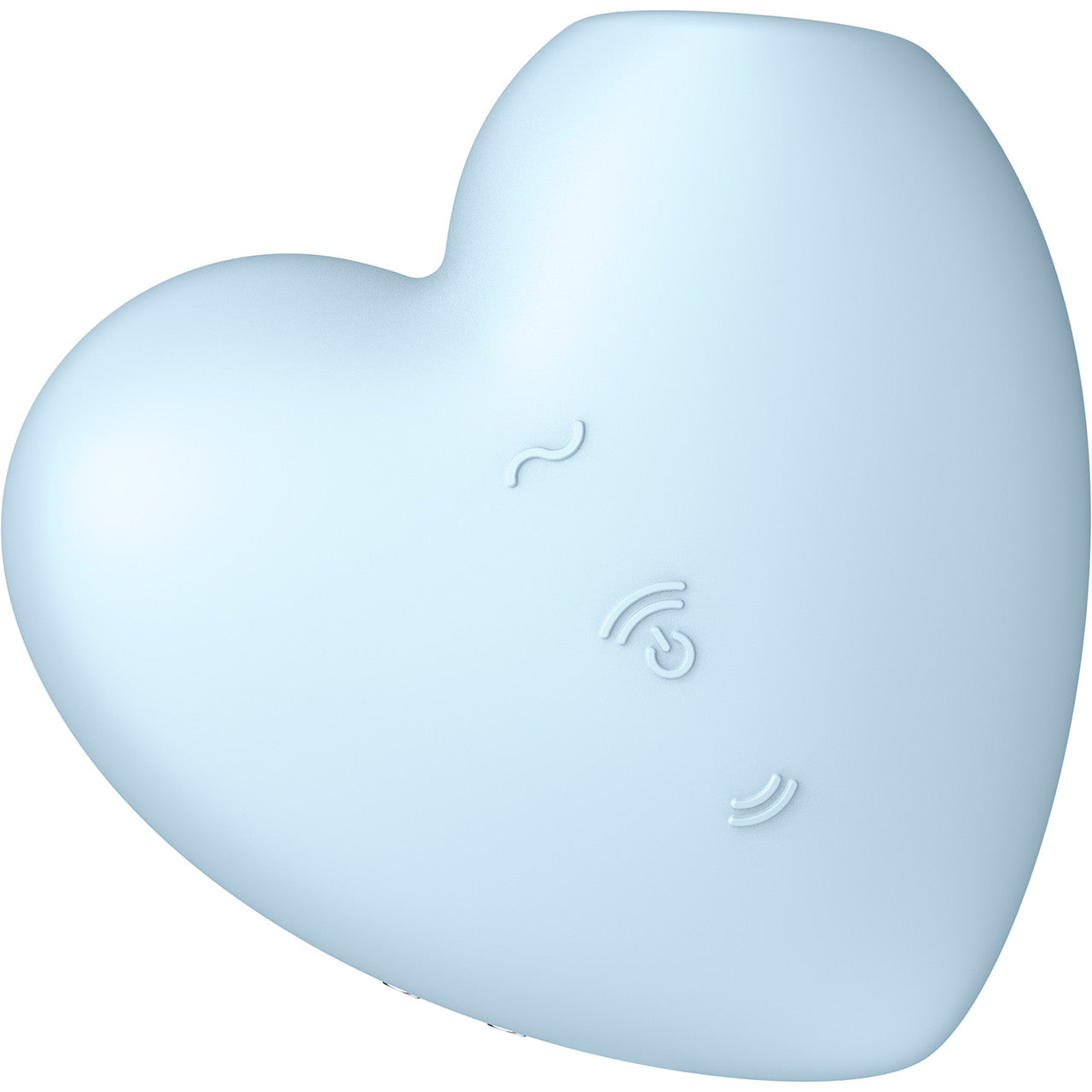 Satisfyer Cutie Heart Pressure Wave Rechargeable Waterproof Clitoral Stimulator - Blue