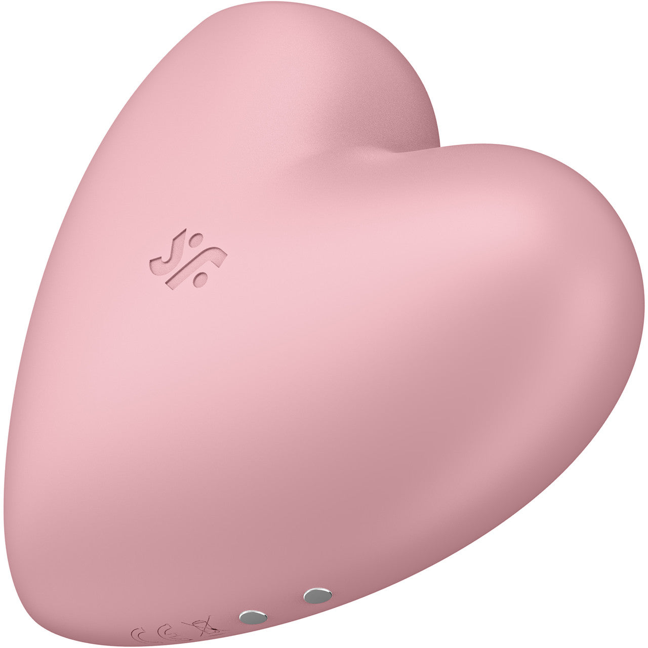 Satisfyer Cutie Heart Pressure Wave Rechargeable Waterproof Clitoral Stimulator - Pink